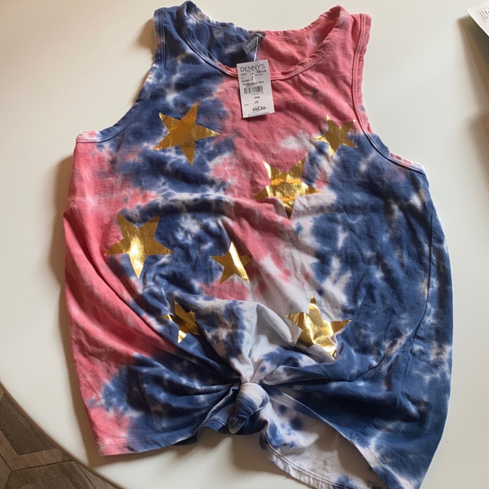 NWT - Cotton tie dye tank - Junior Small